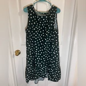 Amoretu Polka-Dot Ruffle Plus size dress